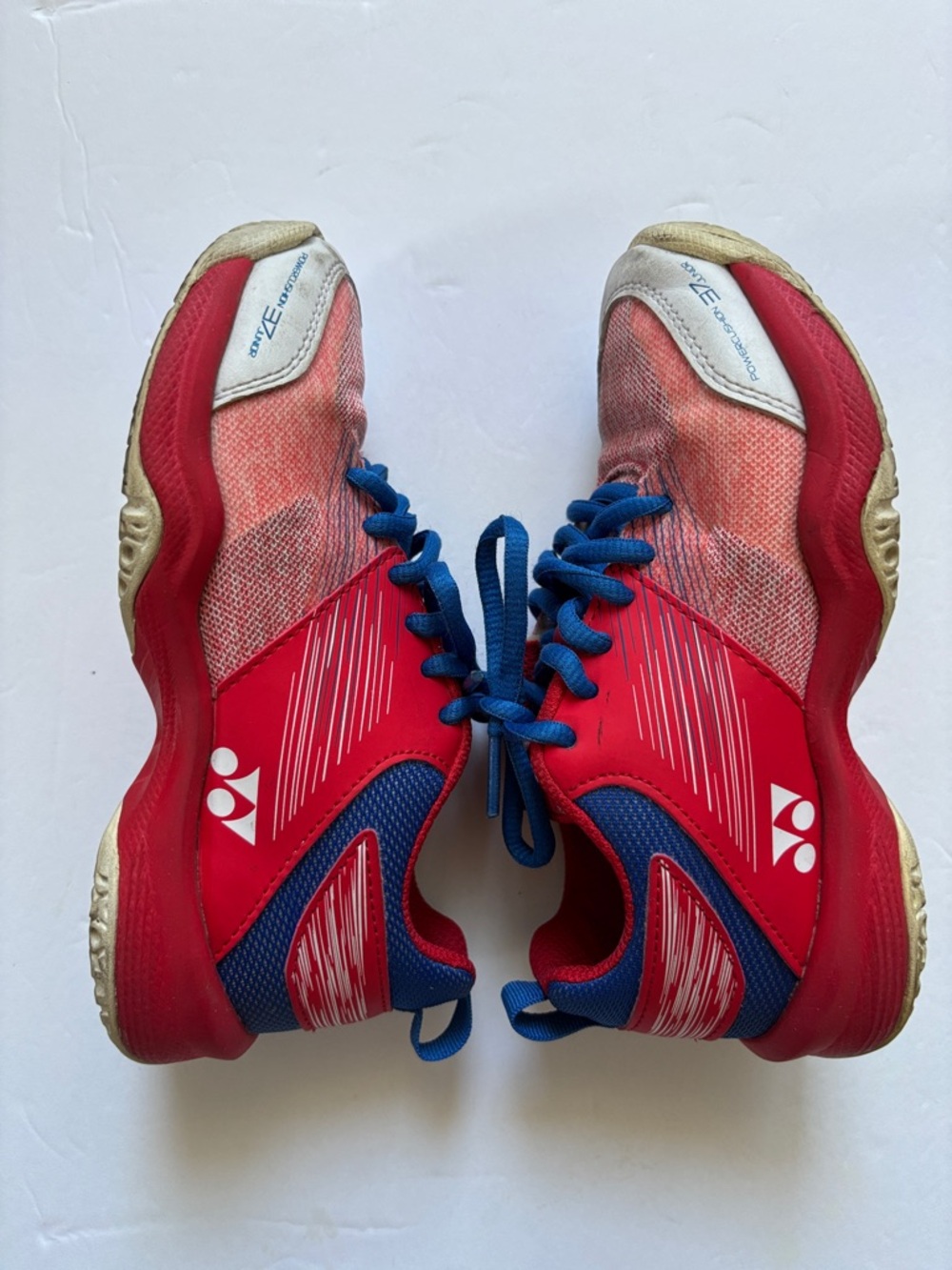 Yonex Kids' Red and Blue Badminton Athletic Sneakers US Size 2
